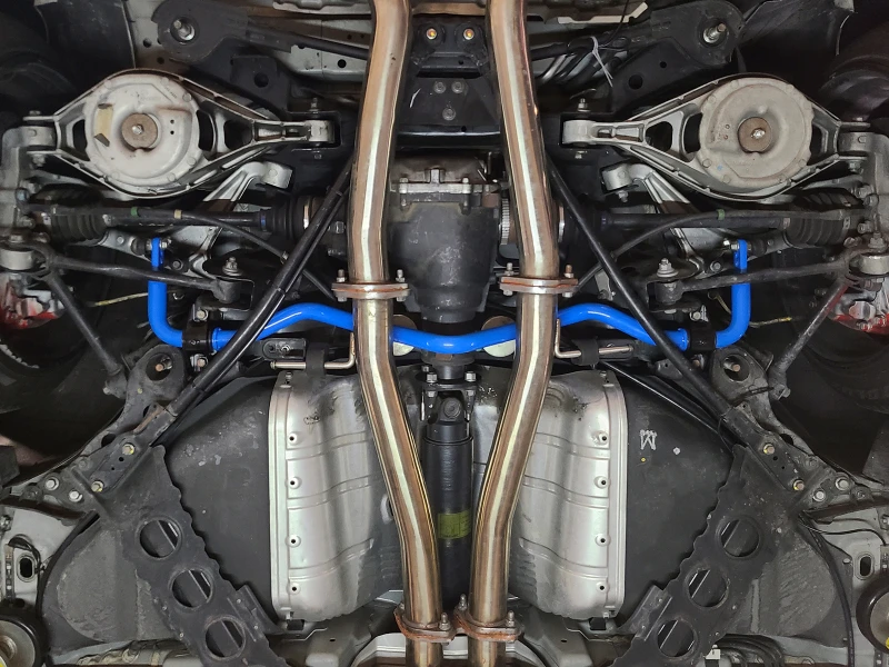 aFe 09-20 Nissan 370Z V6-3.7L Vorder- und Hinterachse-Stabilisator-Set - Blau
