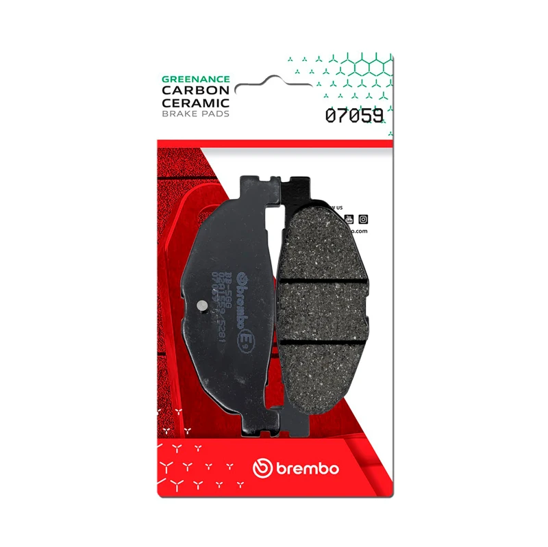 Brembo OE Carbon Ceramic Brake Pad for Yamaha Tmax/Yamaha Yp - Rear