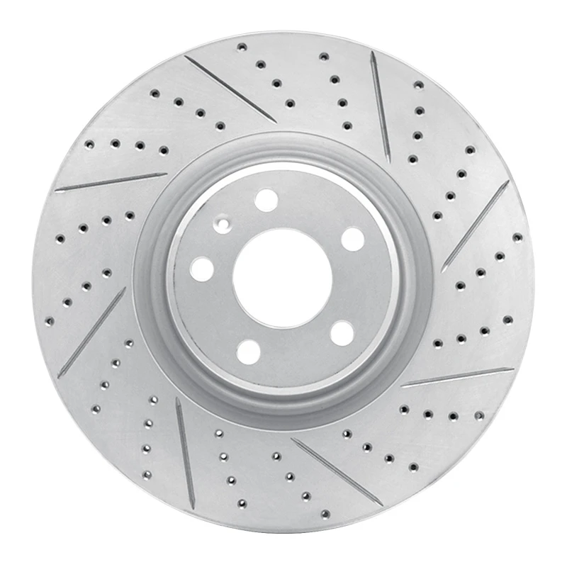 DFC 12-18 Audi A6 Quattro Front Right Drilled & Slotted Geoperformance Rotor