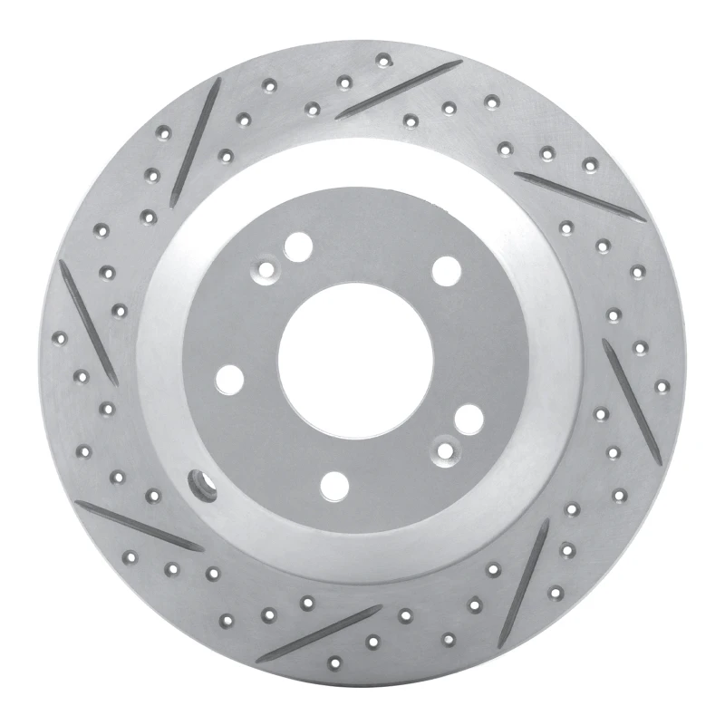 DFC 15-20 Kia Sorento Rear Left Drilled & Slotted Geoperformance Rotor