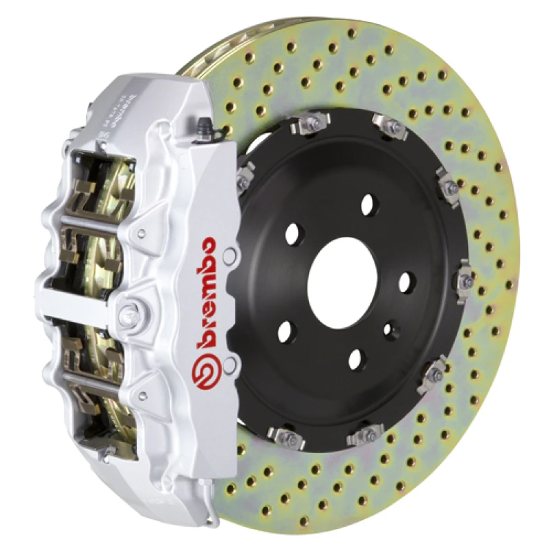 Brembo 15-21 C300 (Excl. 4MATIC) Front GT BBK 6 Piston Cast 380x34 2pc Rotor Drilled-Silver