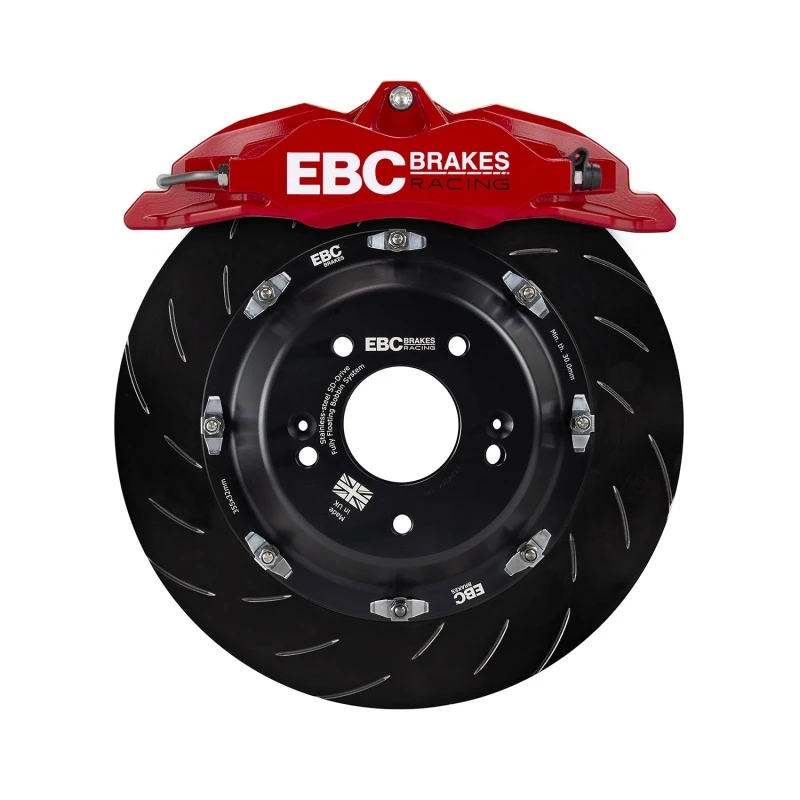 EBC 06-15 Mazda Miata MX5 (NC) Red Apollo-4 Calipers 330mm Rotors Front Big Brake Kit