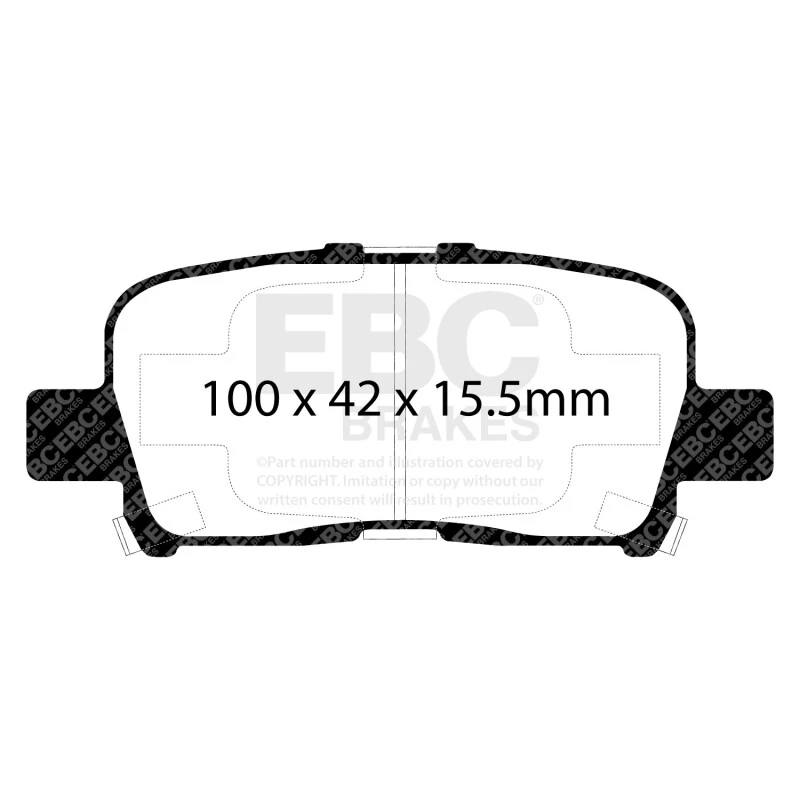 EBC 00-02 Acura MDX 3.5 Yellowstuff Rear Brake Pads