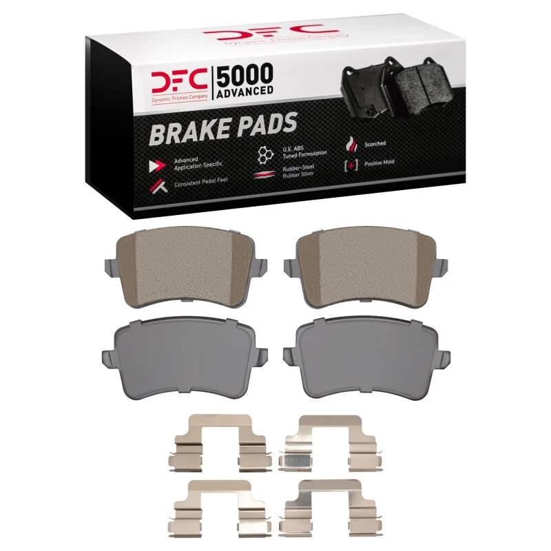 DFC 13-17 Audi Q5 (Mexico) Rear 5000 Advanced Ceramic Brake Pads and Hardware Kit