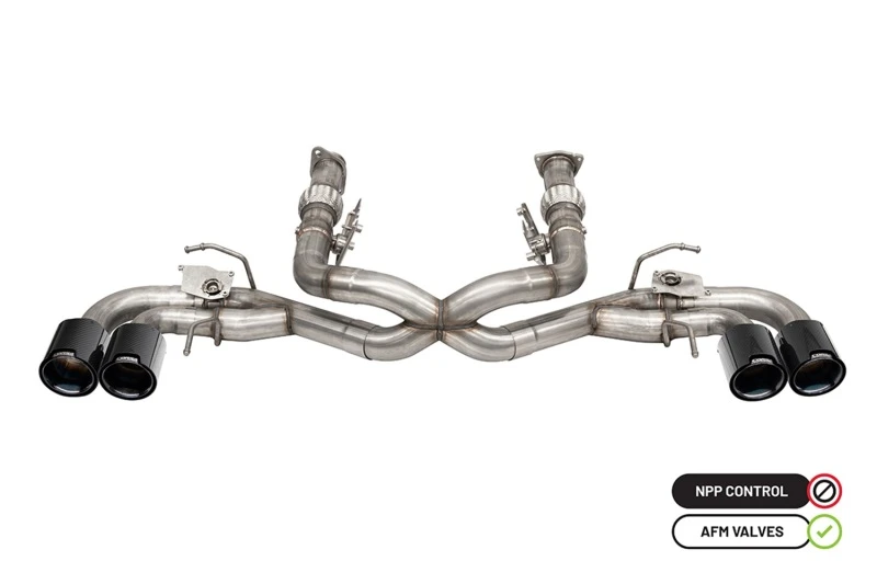 corsa-performance_21106CFBLK-67930f239c79a Corsa 2020-2024 Chevrolet Corvette C8 RWD 3in Delete 4 Valve Cat-Back w/NPP w/4.5in CF Black PVDTips