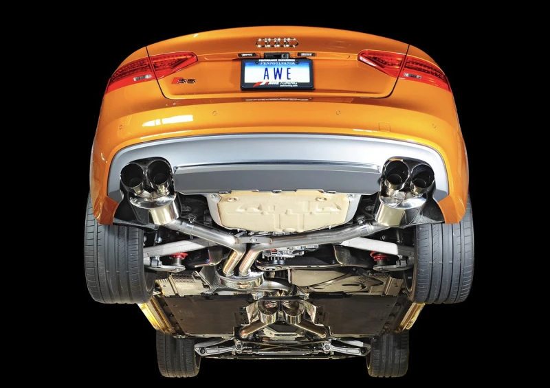 AWE Tuning Audi B8.5 S5 3.0T Touring Edition Abgasanlage - Diamantschwarze Endrohre (102mm)