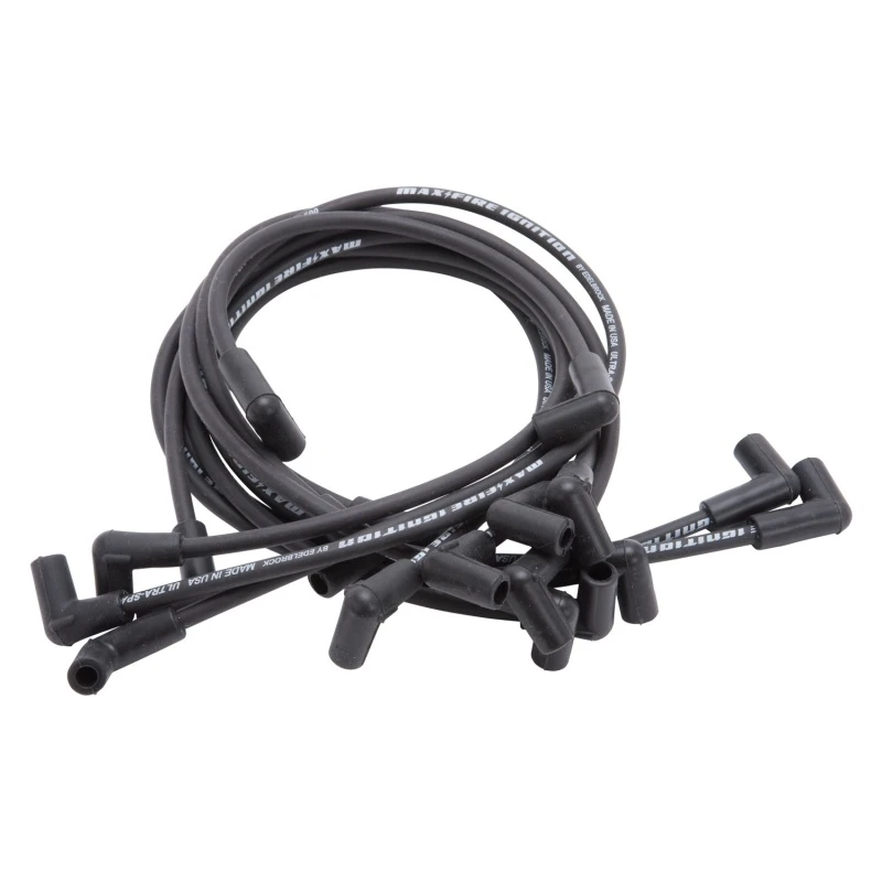 Edelbrock Zündkerzenkabel-Set SBC 74-88 V8 500 Ohm Widerstand Schwarz (Set von 9)