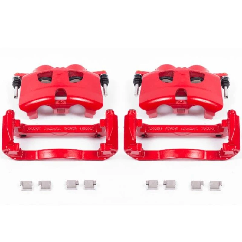 Power Stop 12-19 Ford F-150 Front Red Calipers w/Brackets - Pair