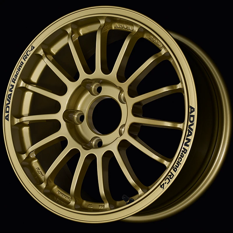 Advan RC-4 15x6.5 / +38 Offset / 4x100 / 63mm Bore / Rally Gold