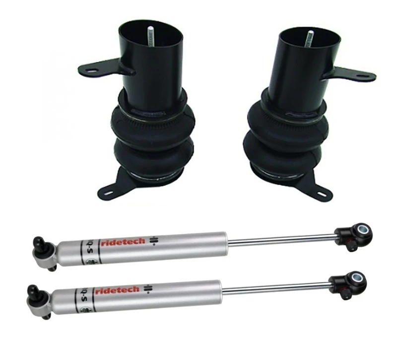 Ridetech 58-64 Impala Rear CoolRide Air Spring & RQ-S Shock Kit (For Use With Stock Arms)