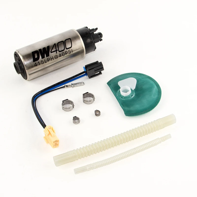 DeatschWerks 415LPH DW400 Kraftstoffpumpe mit 9-1047 Installationskit 15-17 Ford Mustang V6/GT mit 1/8in Venturi