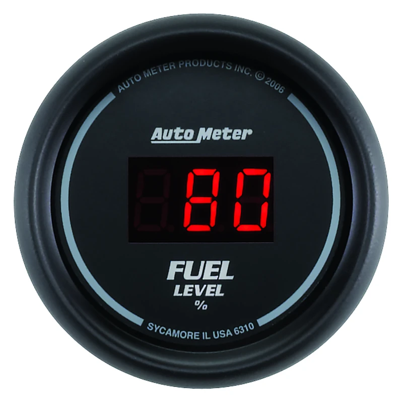 AutoMeter Gauge Kit 5 Pc. 3-3/8in. & 2-1/16in. Elec Speedo Digital Black Dial W/ Red Led