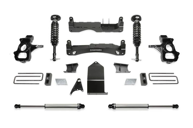 Fabtech 14-18 GM C/K1500 P/U ohne OE Forged Stahl UCA 4 Zoll Perf Sys mit DL 2,5 & 2,25