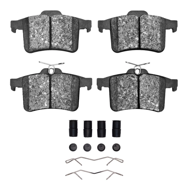 DFC 10-15 Jaguar XFR Rear 5000 Advanced Low Metallic Brake Pads and Hardware Kit