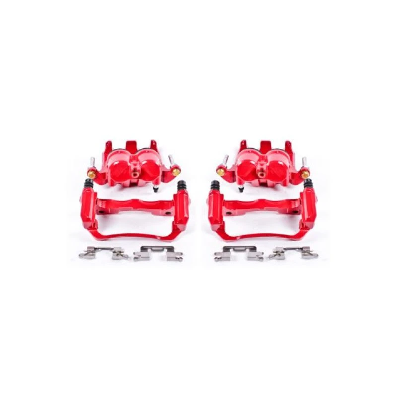 Power Stop 05-18 Nissan Frontier Front Red Calipers w/Brackets - Pair