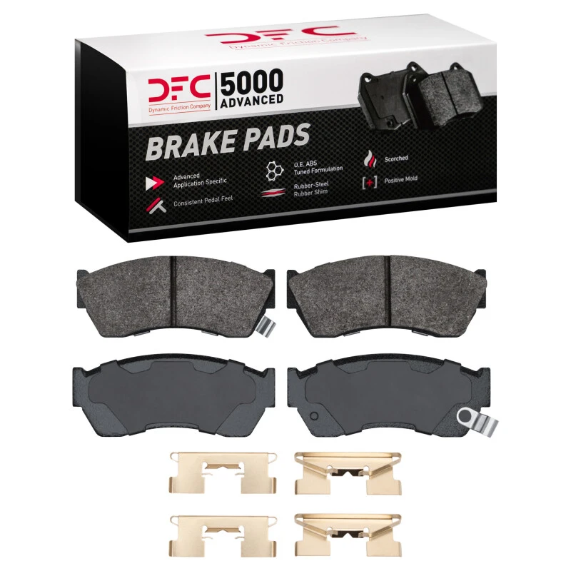 DFC 83-87 Honda Civic Front 5000 Advanced Semi Metallic Brake Pads and Hardware Kit