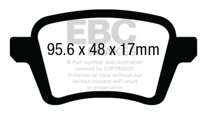 ebc_DP23027-67931fc769efc EBC 13+ Fiat 500L 1.4 Turbo Yellowstuff Rear Brake Pads