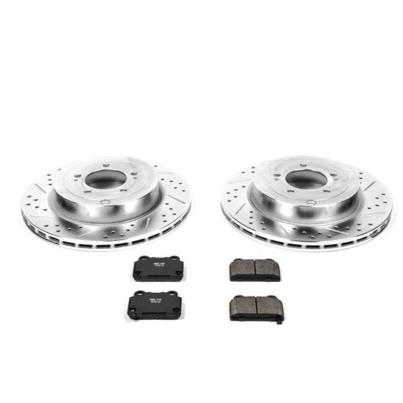 Power Stop Rear Z23 Evolution Sport Brake Kit for 08-15 Mitsubishi Lancer