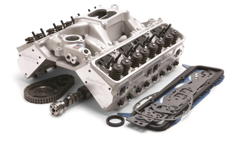 Edelbrock 435Hp Total Power Package Top-End Kit für den Einsatz auf 1987 und späteren SB-Chevy mit OE-Lifters