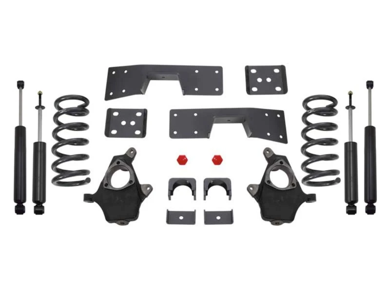 MaxTrac 99-06 GM C1500 2WD V6 4in/6in Lowering Spindle Kit