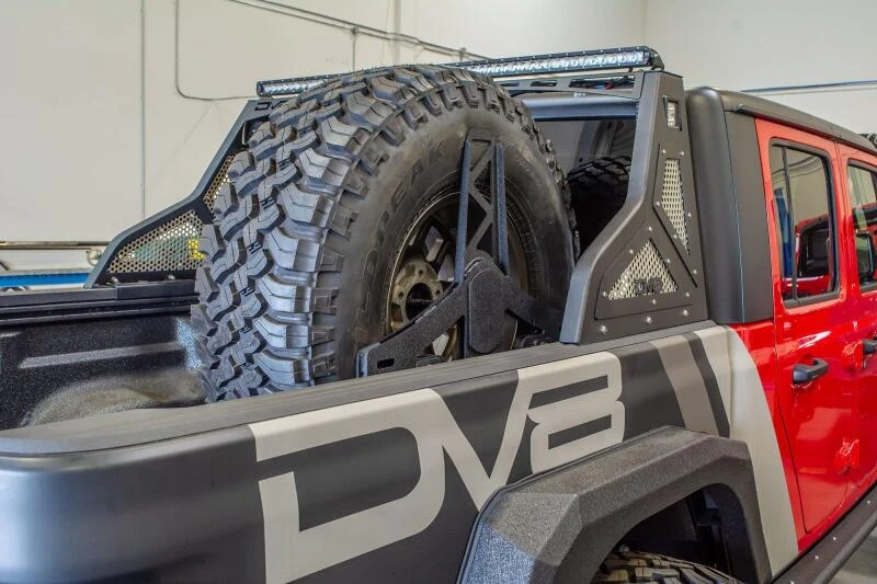 DV8 Offroad Stand Up In-Bed Tire Carrier für 2019+ Jeep Gladiator
