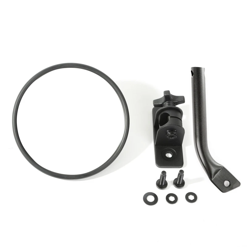 Rugged Ridge 97-18 Jeep Wrangler Texturiertes Schwarz Rundes Stubby Trail-Spiegel