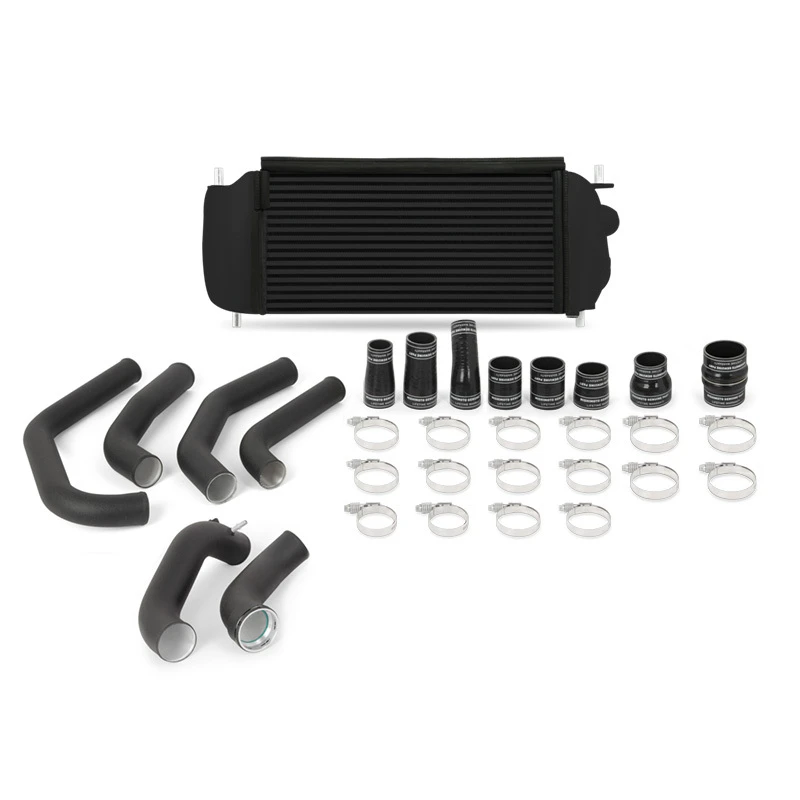 Mishimoto 15-17 Ford F-150 2.7L EcoBoost Schwarzes Leistungs-Intercooler-Kit mit schwarzen Rohren