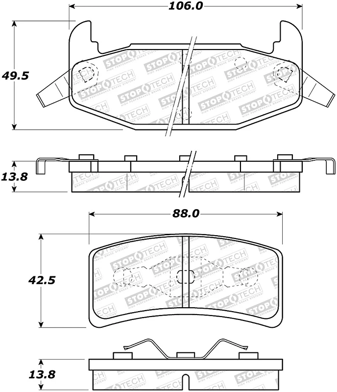 StopTech Street Brake Pads