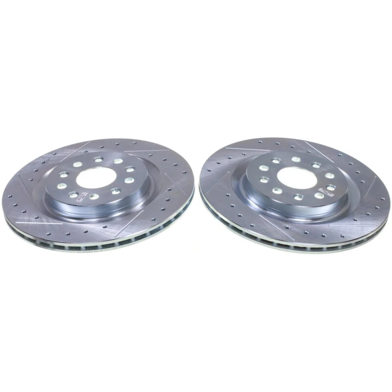Power Stop 22-24 Jeep Grand Cherokee Rear Drilled & Slotted Rotor - Pair