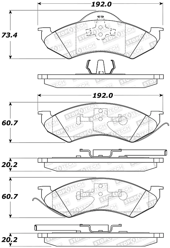 stoptech_305.07460-6794e7bd10528 StopTech Street Select Brake Pads - Front