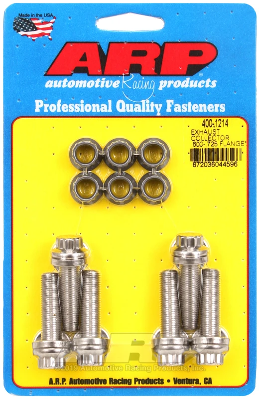 ARP Exhaust Collector Bolt Kit 0.600-0.725 Flange