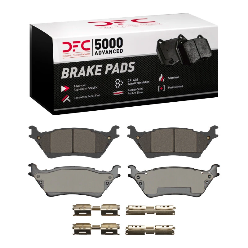 DFC 12-20 Ford F-150 4WD Rear 5000 Advanced Ceramic Brake Pads and Hardware Kit