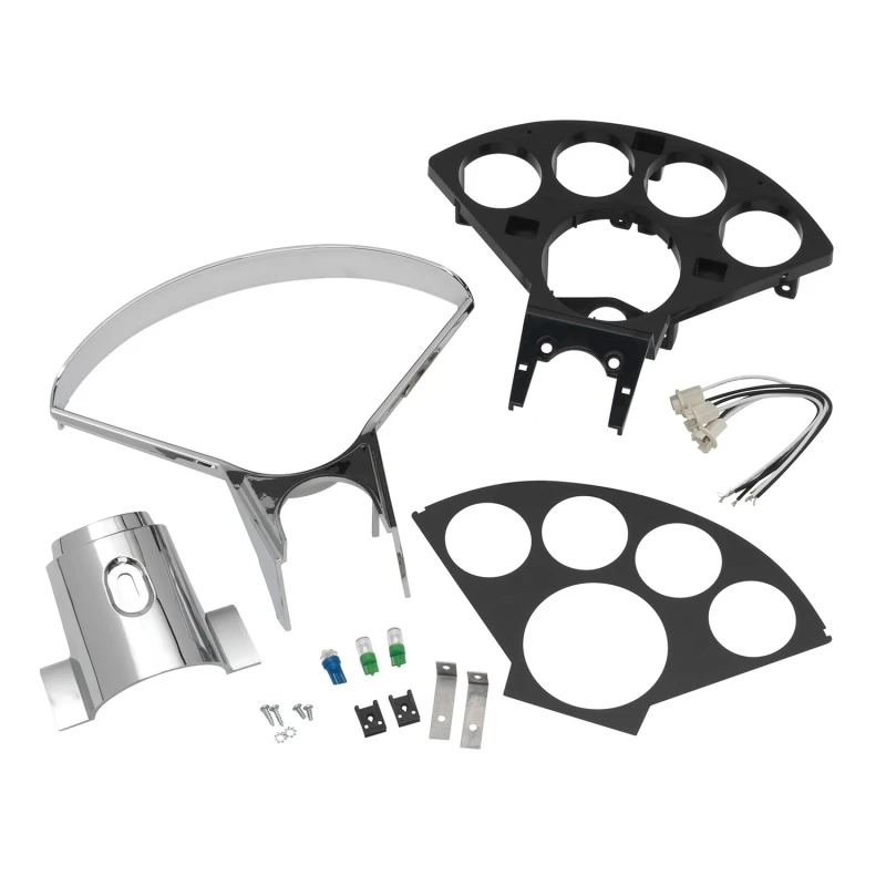 Autometer 55-56 Chevy Autos 5-Anzeige Armaturenbrett (Passt für ein 3-3/8-Zoll-Tachometer und vier 2-1/16-Zoll-Anzeigen)