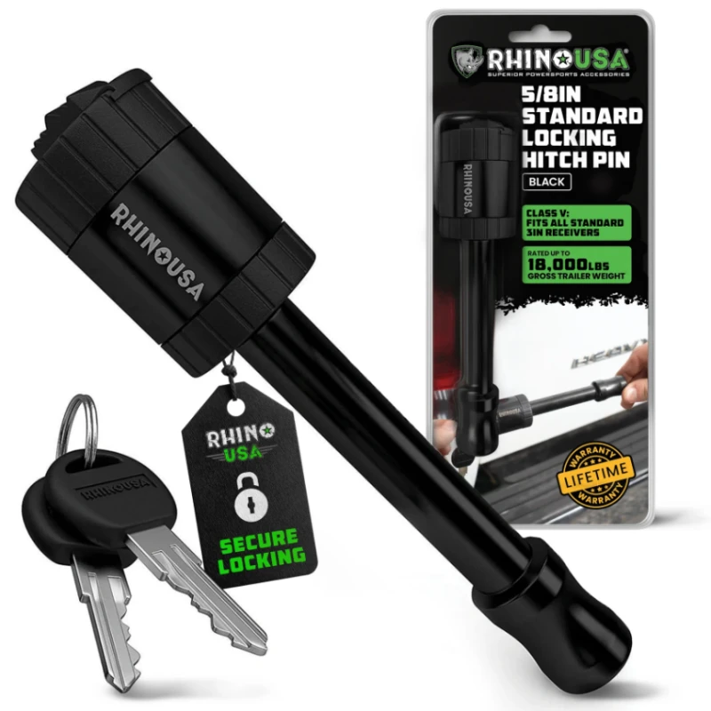 Rhino USA Locking Hitch Pin For 3In Class V Hitch