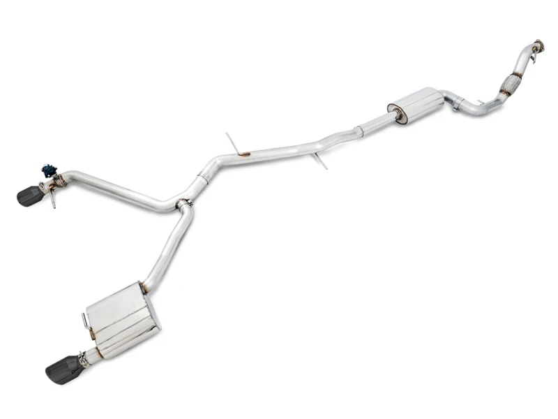 AWE Tuning Audi B9 A5 SwitchPath Auspuff Dual Outlet - Diamant Schwarz Tips (inkl. DP und Fernbedienung)