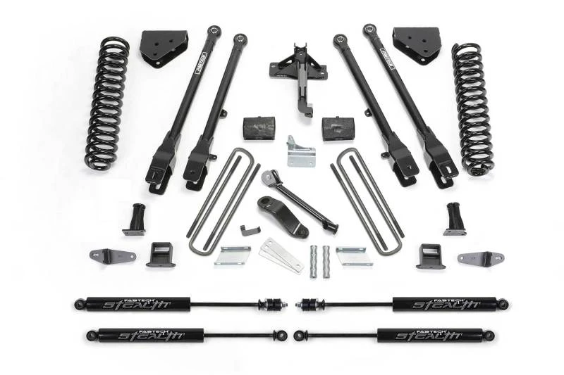 Fabtech 08-10 Ford F450/550 4WD 6 Zoll 4Link-System mit Coils & Stealth