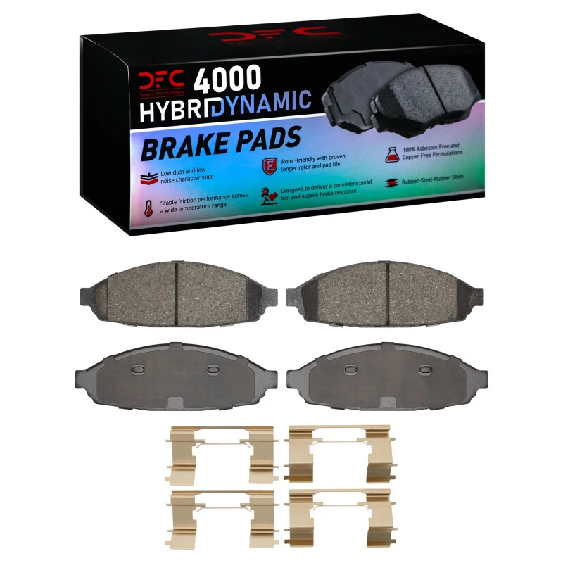 DFC 03-11 Ford Crown Victoria Front 4000 HybriDynamic Brake Pads and Hardware Kit
