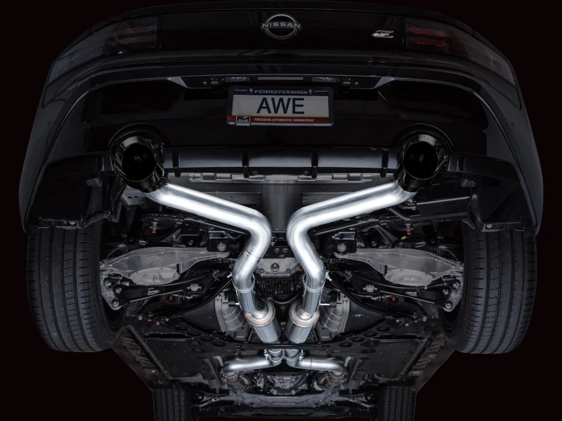 AWE 2023 Nissan Z RZ34 RWD Track Edition Catback Auspuffsystem mit Diamant-Schwarz-Tips