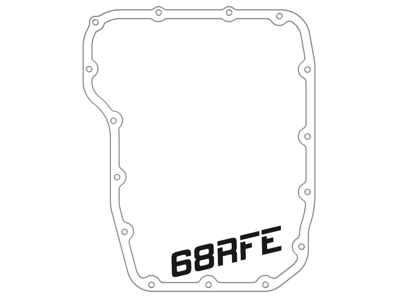 aFe Getriebe-Pfanne (Schwarz mit bearbeiteten Rippen) 13-19 Dodge Diesel Trucks L6-6.7L (td)