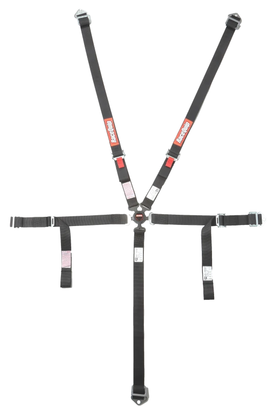 RaceQuip schwarzes JR. CAMLOCK 5-Punkt-Sicherheitsgurt