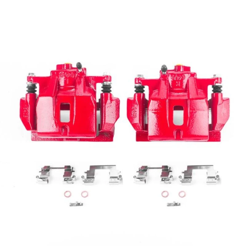 powerstop_S2874-6794543726c9d Power Stop 04-06 Lexus RX330 Front Red Calipers w/Brackets - Pair