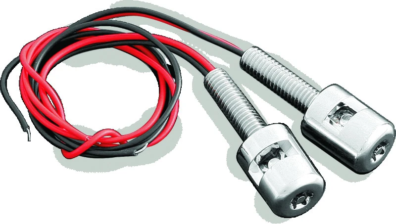 Kuryakyn LED Kennzeichen-Schraubenleuchten Chrom