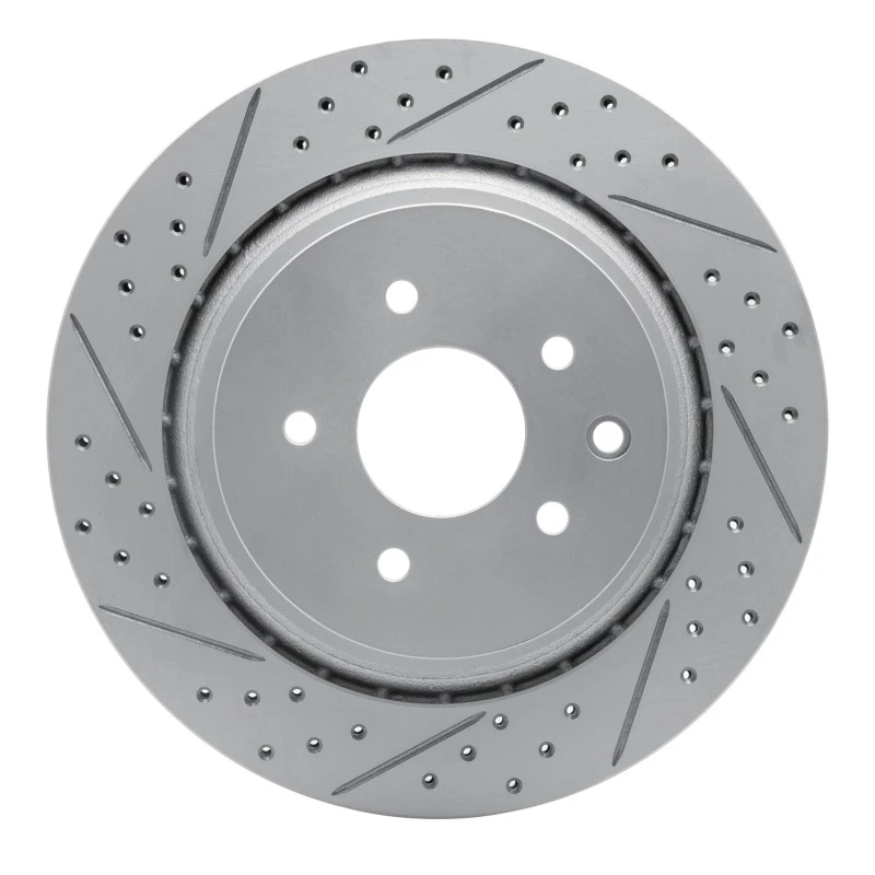 DFC 07-15 Infiniti G37 Rear Left Drilled & Slotted Geoperformance Rotor