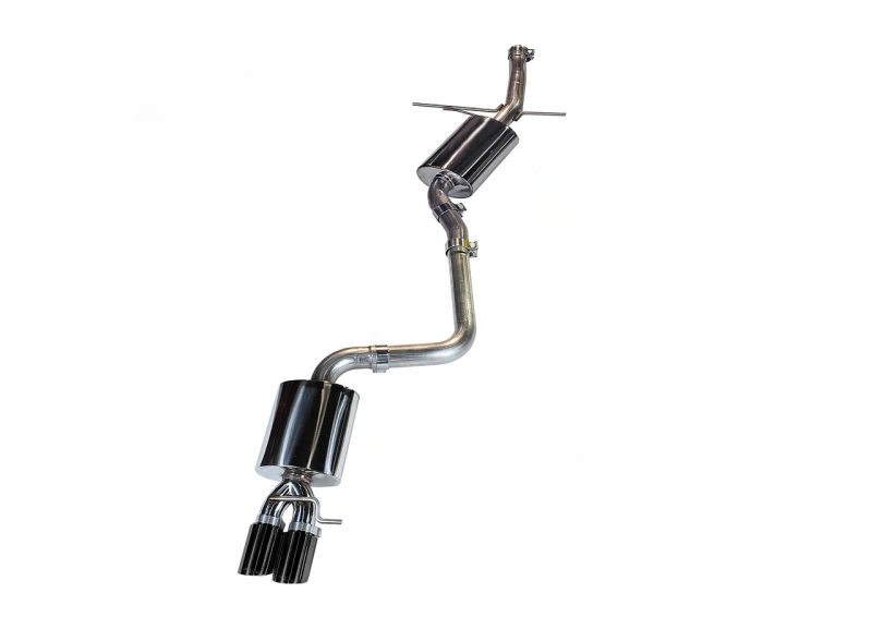AWE Tuning Audi B8 A4 Touring Edition Auspuff - Einzelner Seiten-Diamant-Schwarz-Tip
