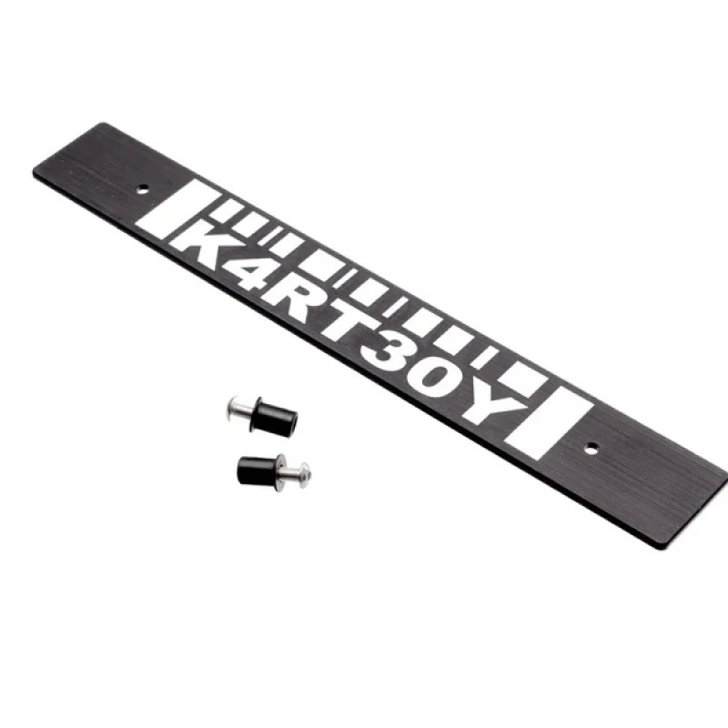 Kartboy Subaru License Plate Delete - Black Barcode