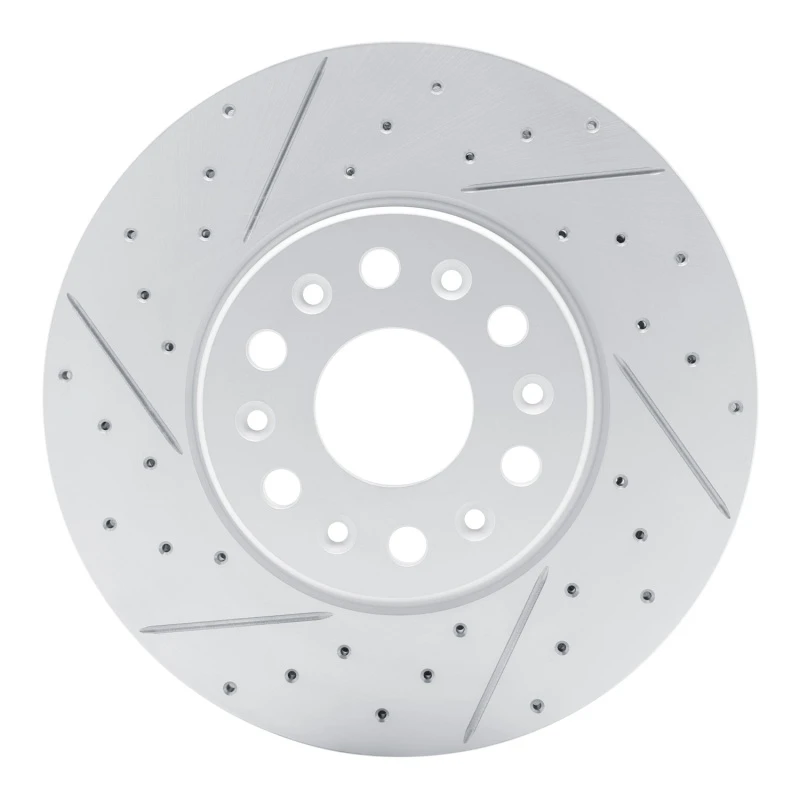 DFC 17-26 Buick Enclave Front Left Drilled & Slotted Geoperformance Rotor
