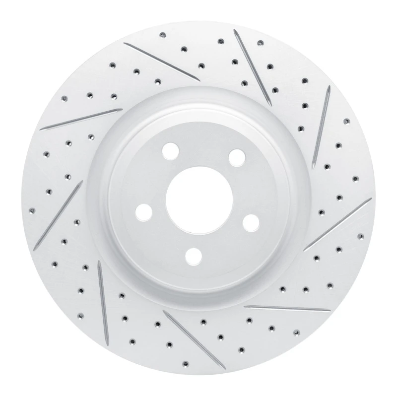 DFC 19-24 Ford Edge Front Right Drilled & Slotted Geoperformance Rotor