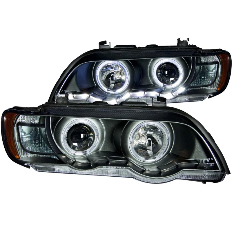 ANZO 2000-2003 BMW X5 Projektorscheinwerfer mit Halo Schwarz