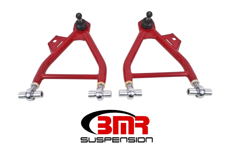 BMR 94-04 Mustang Lower A-Arms (Coilover Only) w/ Adj. Rod End and Tall Ball Joint - Red