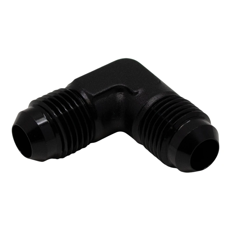 DeatschWerks 6AN-Männliches Flare zu 6AN-Männliches Flare 90-Grad-Fitting - Anodisiert Mattschwarz